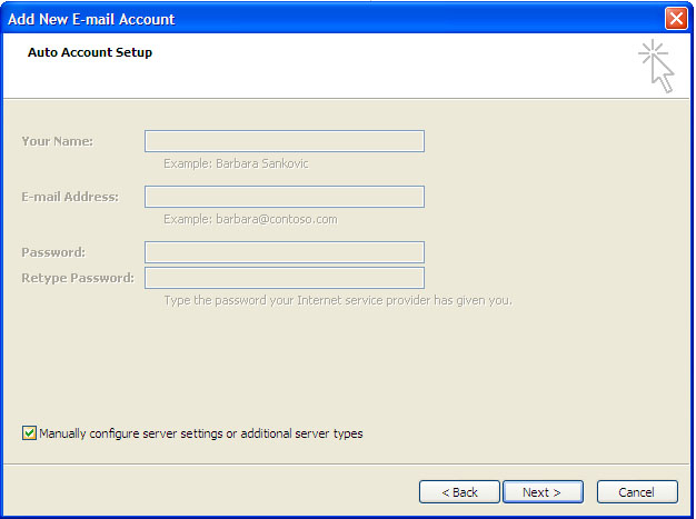 Manually Configure